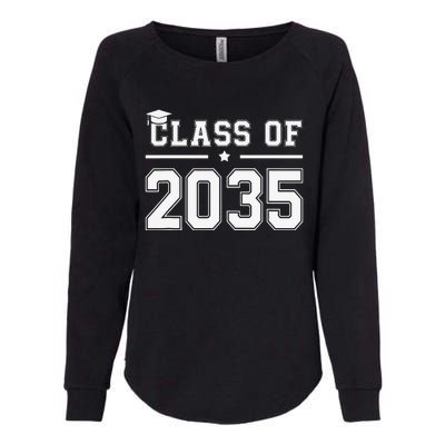 Class Of 2035 Grow With Me First Day Of Kindergarten Womens California Wash Sweatshirt