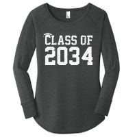 Class Of 2034 Grow With Me Graduation First Day Of School Women's Perfect Tri Tunic Long Sleeve Shirt