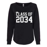 Class Of 2034 Grow With Me Graduation First Day Of School Womens California Wash Sweatshirt