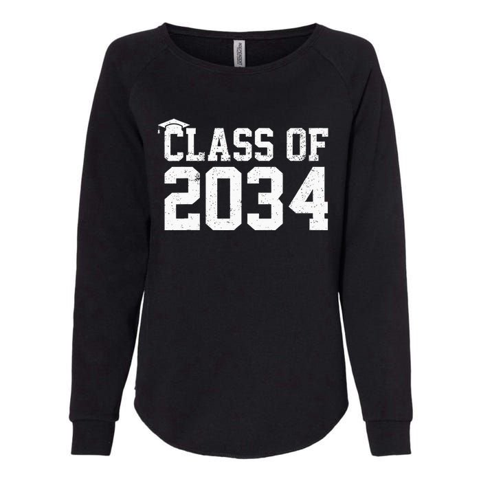 Class Of 2034 Grow With Me Graduation First Day Of School Womens California Wash Sweatshirt