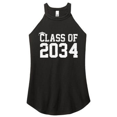 Class Of 2034 Grow With Me Graduation First Day Of School Women's Perfect Tri Rocker Tank