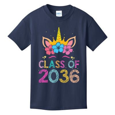 Class Of 2036 Grow With Me Graduation First Day Of School Funny Kids T-Shirt