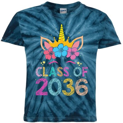 Class Of 2036 Grow With Me Graduation First Day Of School Funny Kids Tie-Dye T-Shirt