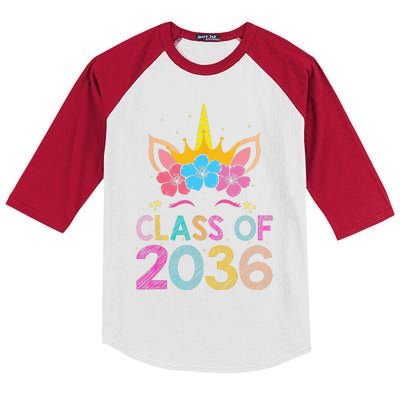 Class Of 2036 Grow With Me Graduation First Day Of School Funny Kids Colorblock Raglan Jersey