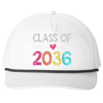 Class Of 2036 Grow With Me First Day Of Kindergarten Snapback Five-Panel Rope Hat