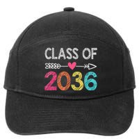 Class Of 2036 Grow With Me First Day Of Kindergarten 7-Panel Snapback Hat