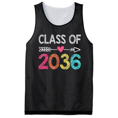 Class Of 2036 Grow With Me First Day Of Kindergarten Mesh Reversible Basketball Jersey Tank