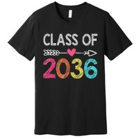 Class Of 2036 Grow With Me First Day Of Kindergarten Premium T-Shirt