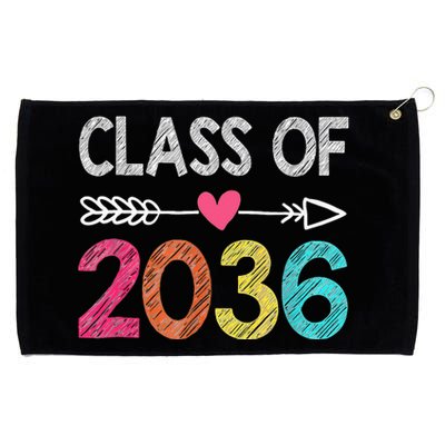 Class Of 2036 Grow With Me First Day Of Kindergarten Grommeted Golf Towel