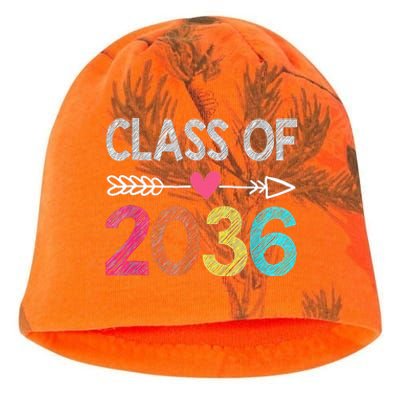 Class Of 2036 Grow With Me First Day Of Kindergarten Kati - Camo Knit Beanie