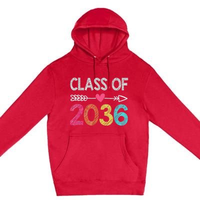 Class Of 2036 Grow With Me First Day Of Kindergarten Premium Pullover Hoodie