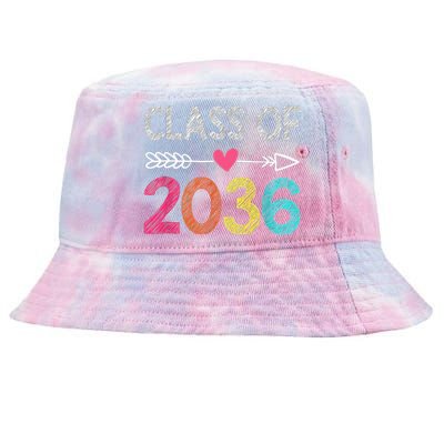 Class Of 2036 Grow With Me First Day Of Kindergarten Tie-Dyed Bucket Hat