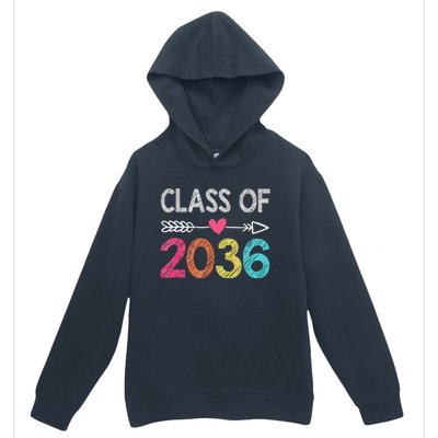 Class Of 2036 Grow With Me First Day Of Kindergarten Urban Pullover Hoodie