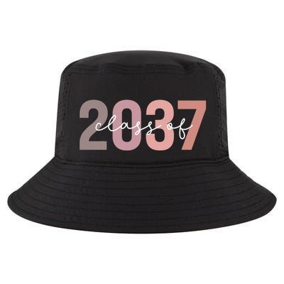 Class Of 2037 Grow With Me First Day Of School Graduation Cool Comfort Performance Bucket Hat