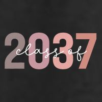 Class Of 2037 Grow With Me First Day Of School Graduation Cool Comfort Performance Bucket Hat