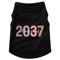 Class Of 2037 Grow With Me First Day Of School Graduation Doggie Tank