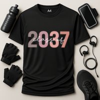 Class Of 2037 Grow With Me First Day Of School Graduation Performance Shirt