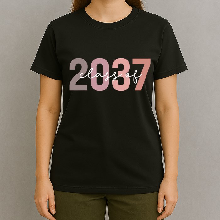 Class Of 2037 Grow With Me First Day Of School Graduation T-Shirt