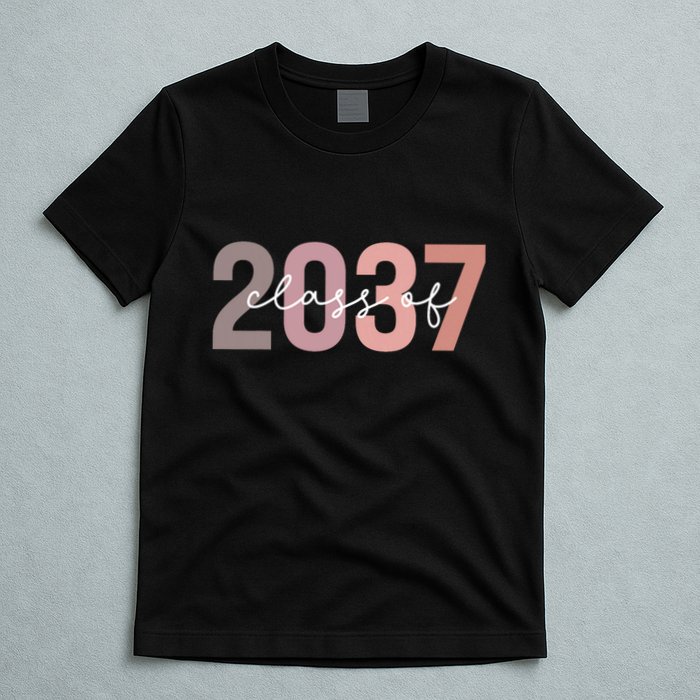 Class Of 2037 Grow With Me First Day Of School Graduation T-Shirt