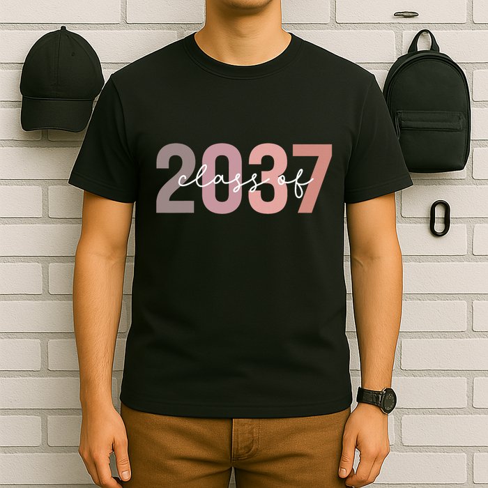 Class Of 2037 Grow With Me First Day Of School Graduation T-Shirt