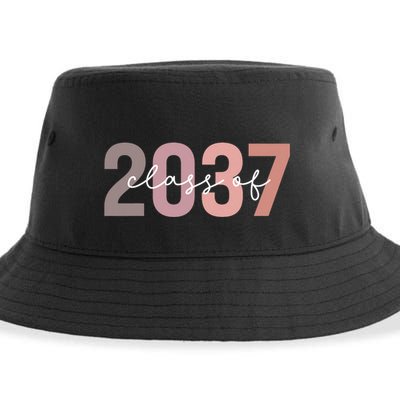 Class Of 2037 Grow With Me First Day Of School Graduation Sustainable Bucket Hat