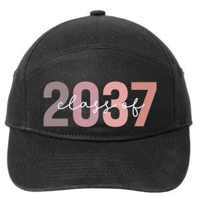 Class Of 2037 Grow With Me First Day Of School Graduation 7-Panel Snapback Hat