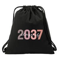Class Of 2037 Grow With Me First Day Of School Graduation Drawstring Bag