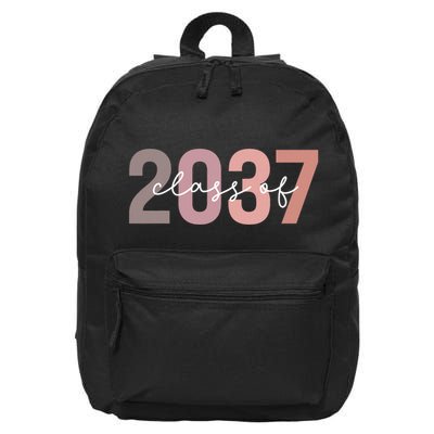 Class Of 2037 Grow With Me First Day Of School Graduation 16 in Basic Backpack