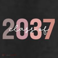 Class Of 2037 Grow With Me First Day Of School Graduation 25L Jumbo Tote