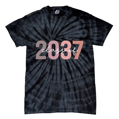 Class Of 2037 Grow With Me First Day Of School Graduation Tie-Dye T-Shirt