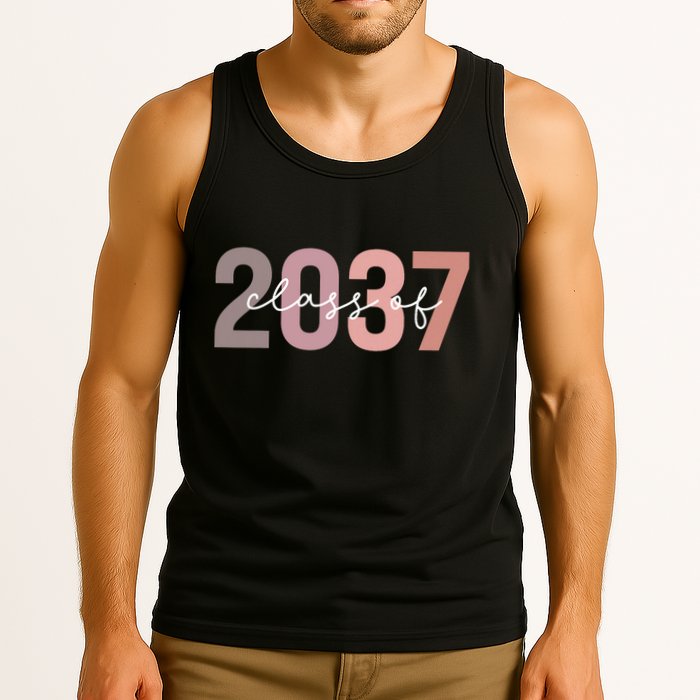 Class Of 2037 Grow With Me First Day Of School Graduation Tank Top
