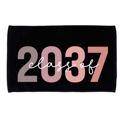 Class Of 2037 Grow With Me First Day Of School Graduation Microfiber Hand Towel