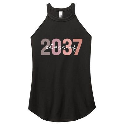 Class Of 2037 Grow With Me First Day Of School Graduation Women's Perfect Tri Rocker Tank