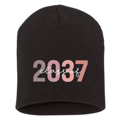 Class Of 2037 Grow With Me First Day Of School Graduation Short Acrylic Beanie