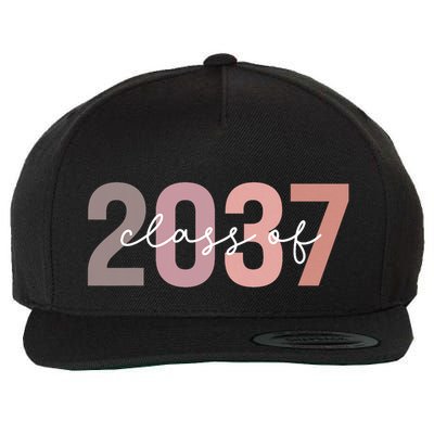 Class Of 2037 Grow With Me First Day Of School Graduation Wool Snapback Cap