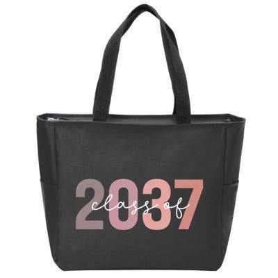 Class Of 2037 Grow With Me First Day Of School Graduation Zip Tote Bag