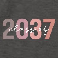 Class Of 2037 Grow With Me First Day Of School Graduation Vector Backpack