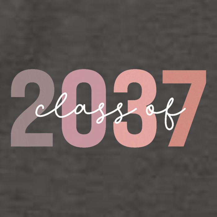 Class Of 2037 Grow With Me First Day Of School Graduation Vector Backpack