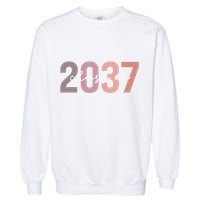 Class Of 2037 Grow With Me First Day Of School Graduation Garment-Dyed Sweatshirt