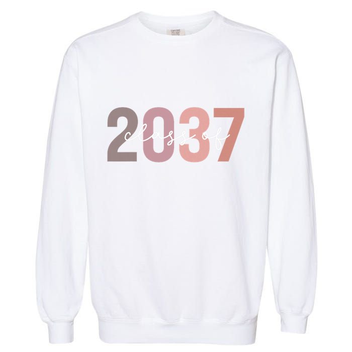 Class Of 2037 Grow With Me First Day Of School Graduation Garment-Dyed Sweatshirt
