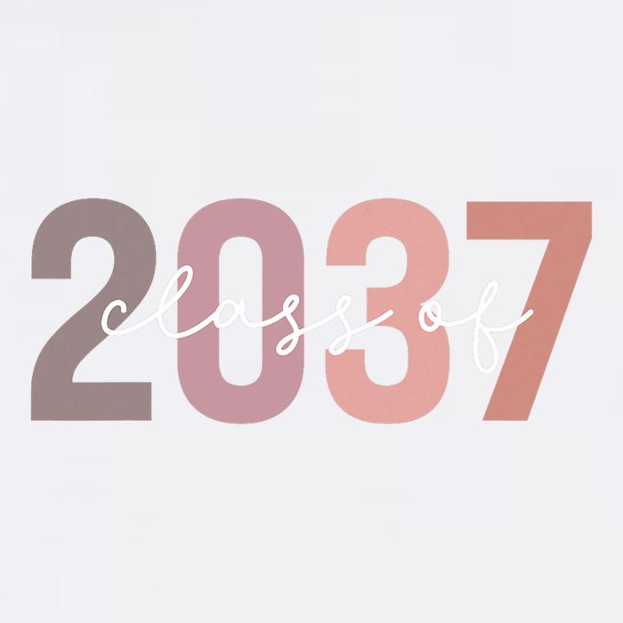 Class Of 2037 Grow With Me First Day Of School Graduation Garment-Dyed Sweatshirt