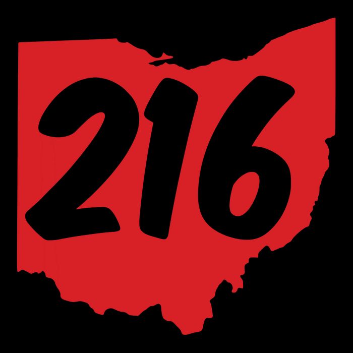Cleveland Ohio 216 Area Code Cooling Performance Crew T-Shirt