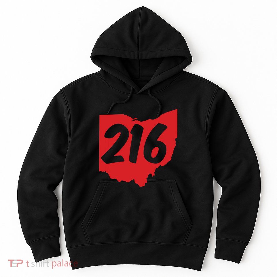 Cleveland Ohio 216 Area Code Hoodie