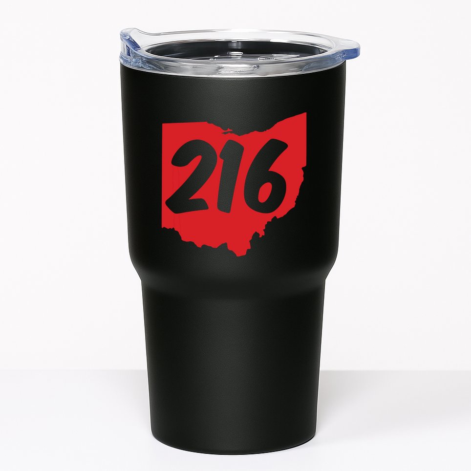 Cleveland Ohio 216 Area Code Tumbler