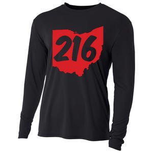 Cleveland Ohio 216 Area Code Cooling Performance Long Sleeve Crew