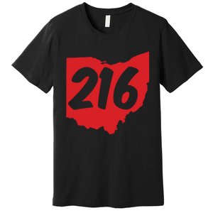 Cleveland Ohio 216 Area Code Premium T-Shirt