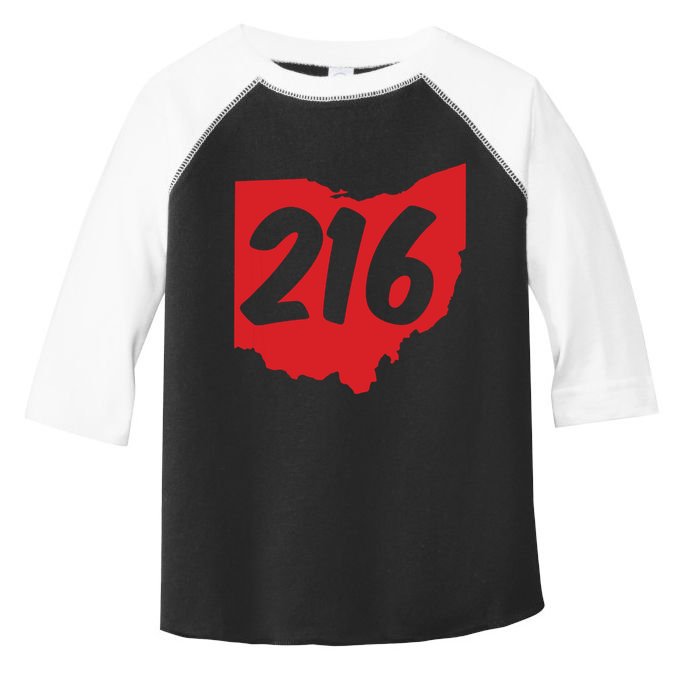 Cleveland Ohio 216 Area Code Toddler Fine Jersey T-Shirt
