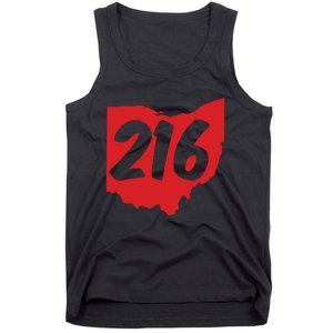 Cleveland Ohio 216 Area Code Tank Top