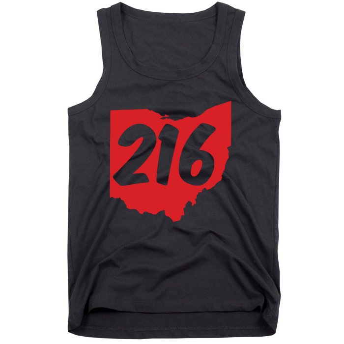 Cleveland Ohio 216 Area Code Tank Top