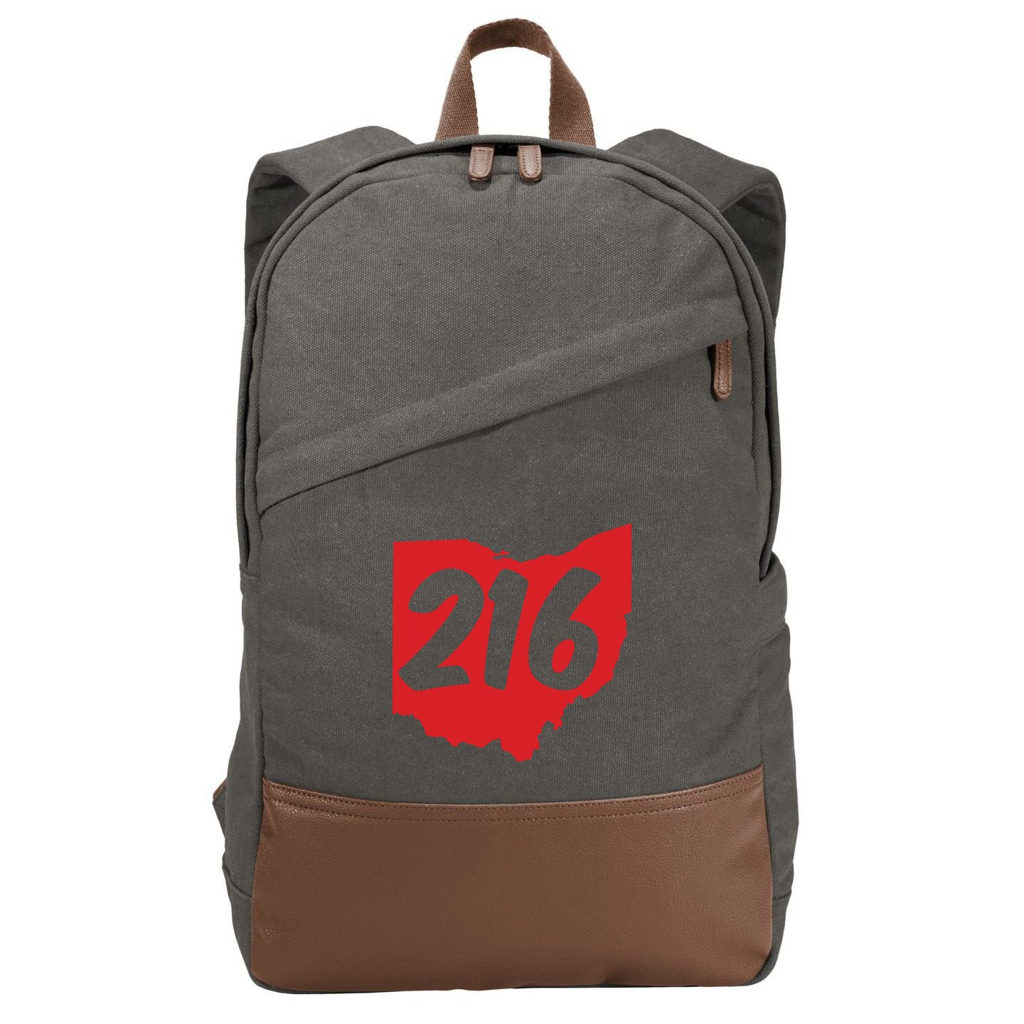 Cleveland Ohio 216 Area Code Cotton Canvas Backpack